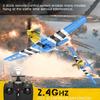 rcxsuv 4-Channel Remote Control Aircraft,P51 Mustang 4-CH RC Plane,Ready to Fly RC Plane for Adult with X-Pilot Stabilization System, One Key Aerobatics, 2.4GHz 6-Axis Gyro view 2