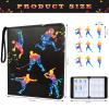 900 Pockets Sports Cards Binder,Trading Cards Holder Card Collectors Album,Trading Card Binder 9 Pocket with 50 Removable Sleeves for Football Baseball Basketball Hockey Soccer Card view 2