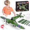 Ferthor Fun STEM Building Toys Model Airplane Kits for Boys 8-12,Airplane Model Scale 1:32 Metal Building Kit,Erector Sets Model Planes for Kids 8-12,Best Airplane Gifts for Hurricane Fighter Fans view 1