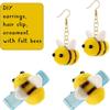 CINPIUK 24 Set Felt Bees for Crafts, Wool Felt Bumble Bee Plush for Tiered Tray Decoration Party Favors DIY Craft Jewelry Accessory view 4