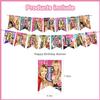 DOSSEL Hannah Singer Montana Music Theme Birthday Party Supplies Includes Birthday Banner, Cupcake Toppers, Cake Topper, Latex Balloons for Kids Adults Fans Party Decor view 2