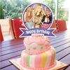 DOSSEL Hannah Singer Montana Music Theme Birthday Party Supplies Includes Birthday Banner, Cupcake Toppers, Cake Topper, Latex Balloons for Kids Adults Fans Party Decor view 4