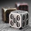 3PCS D6 Dice Skull Metal Inlaid Bronze Mysterious Gothic Dark Sinister RPG Steampunk view 2