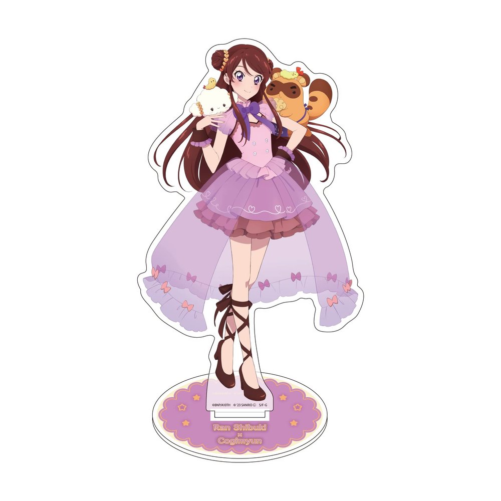A3 Aikatsu! x Sanrio Characters 03 Ran Murasabuki x Kogimyun [Illustrated Illustration] Character Acrylic Figure