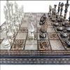 12" Solid Brass Metal Chess Set Pieces & Board with Velvet Storage Box | Brass Metal Luxury Chess Set | Antique Chess Set for Gifts view 2