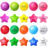 200 Pcs Motivational Stress Balls Bulk Quotes Relief Star Shape Anger Management Colorful Hand Excerise Foam Balls for Anxiety Tension, Fidget Stress Relief Party Supplies Gifts view 1