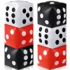 Ceenna 6 Pcs Jumbo Large Inflatable Dice 11.8 Inch Inflatable Giant Dice Blow up Red Black and White Giant Game Night Decorations for Indoor Outdoor Games Party Favor view 1
