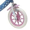 Vlo ATLAS 12 Inch Frozen Girl's Bike with 1 Brake, Front Basket, Rear Doll-Holder, Mudguards, Crankcase and Stabilizers + Frozen Helmet Included Child, Sky Blue, 12 view 4
