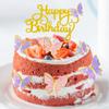 100Pcs Butterfly Cake Topper, Cupcake Topper, Cake Decorations, Cake Topper, Birthday Anniversary Decor, Party Decorations for Women Girls, Mixed Size (Pink Purple Gold) view 2