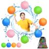 Reusable Water Balloons, Kids Summer Outdoor Toys, Quick Fill Self Sealing Water Bomb for Kids Adult Water Polo Fight Games,Summer Fun Party Water Balls with Storage Bag (8pack) view 1