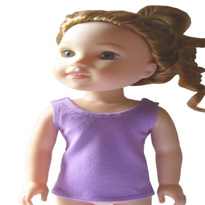 Color Choice Tank Top T-Shirt for Wellie Wisher Handmade SNAP Closure (Orchid)