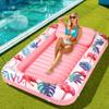 Premium Inflatable Tanning Pool Lounger Lake Flamingo Pool Float Floaties for Adults - Comfortable Design with Cup Holders and Headrest - Perfect for Beach Parties, Lake Lounging, and Tanning view 1
