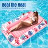 Premium Inflatable Tanning Pool Lounger Lake Flamingo Pool Float Floaties for Adults - Comfortable Design with Cup Holders and Headrest - Perfect for Beach Parties, Lake Lounging, and Tanning view 3