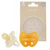 HEVEA Natural Rubber Pacifier Round 3-36 Months  Hygienic One Piece Design for Newborns to Toddlers, BPA-Free, Soft & Durable  2-Pack (Milky White & Natural) view 1