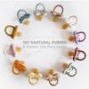 HEVEA Natural Rubber Pacifier Round 3-36 Months  Hygienic One Piece Design for Newborns to Toddlers, BPA-Free, Soft & Durable  2-Pack (Milky White & Natural) view 3