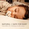 HEVEA Natural Rubber Pacifier Round 3-36 Months  Hygienic One Piece Design for Newborns to Toddlers, BPA-Free, Soft & Durable  2-Pack (Milky White & Natural) view 4