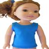 Color Choice Tank Top T-Shirt for Wellie Wisher Handmade SNAP Closure (Azure Blue) view 1
