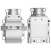 2Pack ShareGoo Metal Differential Gearbox Housing Cover Compatible with WLtoys 144001 124019 124018 1/14 RC Car (Silver) view 4