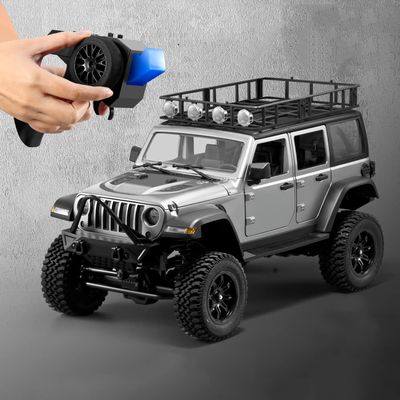 QIYHBVR 1/12 2.4Ghz Crawler RC Car, Full Scale Throttle/Steering,All Terrain Hobby 4WD Off Road Truck Vehicle Models RC Monster Vehicle Truck Crawler with LED Lights RTR for Adult 14+