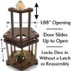 C4Labs DnD Dice Jail | Metal Bars | Cage for Bad Dice | Prison | Walnut view 3