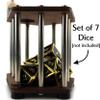 C4Labs DnD Dice Jail | Metal Bars | Cage for Bad Dice | Prison | Walnut view 4