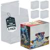 Dinavio Crafthouse Plastic PKMN Booster Box Protector 5 Pack - Booster Box Case Display Protectors - Compatible with English Modern PKMN Booster Boxes - 0.5mm Thick (Pack of 5) view 1