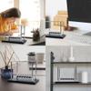 BEWITU Large Newtons Cradle Pendulum with 7 Balls, 9 inch Newtons Cradle Balance Balls, Science Physics Desk Decoration, Office Home Desk Decoration, Calm Down Fidgets (Black Wooden Base) view 4