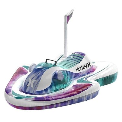 Hurley Wave Runner Water Inflatable Pool Float, Purple (1531015A)