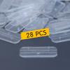 28PCS Action Figure Stand 6" Display Bases with Peg Clear Holder Accessories Compatible with Mavel Legends Series/GiJeo Classified Series/D C/Mo tu Models 1/12 Figures Square view 2