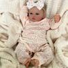 RXDOLL Anatomically Correct Newborn Baby Girl Doll 19" Realistic Reborn Baby Dolls Silicone Full Body Girls Soft Vinyl Reborn Babies That Look Real with Blue Eyes Washable view 1