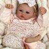 RXDOLL Anatomically Correct Newborn Baby Girl Doll 19" Realistic Reborn Baby Dolls Silicone Full Body Girls Soft Vinyl Reborn Babies That Look Real with Blue Eyes Washable view 2