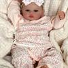 RXDOLL Anatomically Correct Newborn Baby Girl Doll 19" Realistic Reborn Baby Dolls Silicone Full Body Girls Soft Vinyl Reborn Babies That Look Real with Blue Eyes Washable view 4