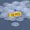 FIGURESLAB 6inch Action Figure Display Stand with Peg, Clear Figuras Toy Organizer Support Stands Base Holder Accessories, Round, 28Pack view 2