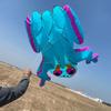 HFLY Kite Soft Inflatable Large 8 SQ.M. Frog Kite for Adults Nylon Blue Tree Frog Animal Show Kite view 3