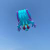 HFLY Kite Soft Inflatable Large 8 SQ.M. Frog Kite for Adults Nylon Blue Tree Frog Animal Show Kite view 4