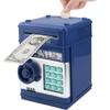 Totola Piggy Bank Electronic Mini ATM for Kids Baby Toy, Safe Coin Banks Money Saving Box Password Code Lock for Children,Boys Girls Best Gift(Navy Blue) view 1