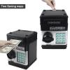 Totola Piggy Bank Electronic Mini ATM for Kids Baby Toy, Safe Coin Banks Money Saving Box Password Code Lock for Children,Boys Girls Best Gift (Black) view 2