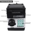 Totola Piggy Bank Electronic Mini ATM for Kids Baby Toy, Safe Coin Banks Money Saving Box Password Code Lock for Children,Boys Girls Best Gift (Black) view 3