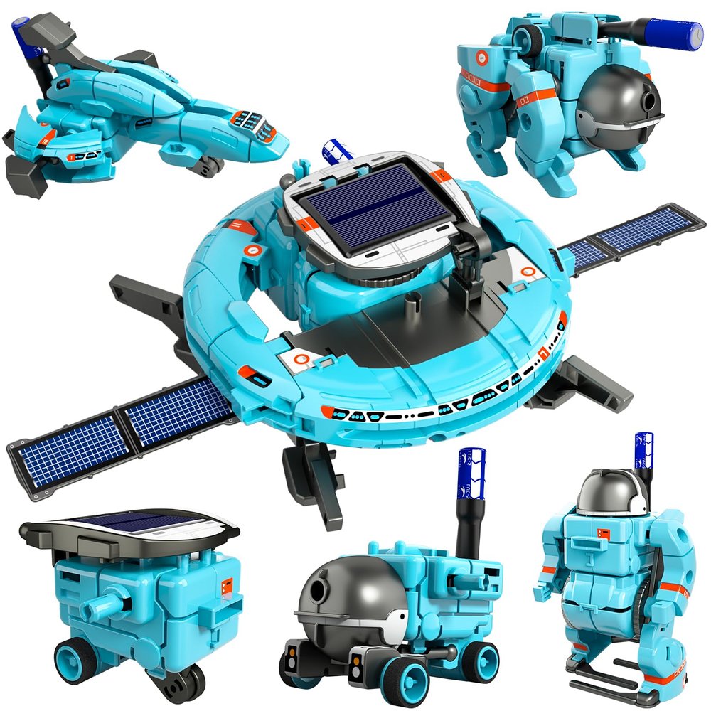 Lucky Doug STEM Projects for Kids Ages 8-12 12-16, 6-in-1 Building Science STEM Kits for Solar Robot Kit Space Toys Birthday Gifts for 8 9 10 11 12 13 14 15 16 Year Old, Boys Girls Teens