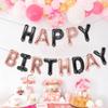Happy Birthday Balloons Banner, 16 Inch Mylar Foil Balloon Letters Birthday Sign Banner Balloons Kit Birthday Decorations For Kids Adults Birthday Party Favor Supplies Black Champagne Gold view 4