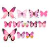 12pcs Butterfly Wall Decor, Removable 3D Butterfly Wall Decals Wall Stickers & Murals for DIY Kids Nursery Bedroom Decor (Pink) view 2