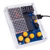 DIY Games Console Hand Held Kit with Acrylic Case DIY Retro Classic Electronic Kit PCB Electronic Soldering Practice Kit with Light and Case Support Retro/Snake/Plane/Racing Games view 3