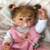 TERABITHIA 22 Inches Hand Rooted Hair Lifelike Reborn Baby Doll Crafted in Vinyl Full Body Realistic Newborn Princess Toddler Girl Dolls Anatomically Correct, My Little Sweetheart view 2