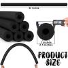 Hanaive 6 Pack Pool Noodles Swimming Floating Foam Tube 52 Inch Hollow Swim Noodles Bulk Floats Heavy Duty for Swimming Decoration Craft Projects Multi-Purpose(Black) view 2