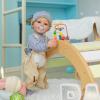 TERABITHIA 22 Inches Rooted Blond Curly Hair Lifelike Reborn Baby Doll Crafted in Vinyl Full Body Anatomically Correct Newborn Realistic Smiling Toddler Boy Dolls with Teeth Look Real view 3