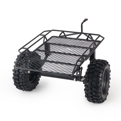 RC Car Truck Hauler Metal Hitch Mount Trailer for 1/10 RC Crawler Axial SCX10 90046 TRX4 Tamiya CC01 RC4WD D90 D110 TF2