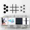 Magnetic Tic Tac Toe Wall-Mount Game,Game Room Decor,Modern Wall Decals for Kids Room,Classroom&Offices,Best Gift for Family, Friends (Black) view 2