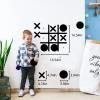 Magnetic Tic Tac Toe Wall-Mount Game,Game Room Decor,Modern Wall Decals for Kids Room,Classroom&Offices,Best Gift for Family, Friends (Black) view 3