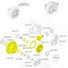 Steel Diff Gear 37T Input Gear 13T Diff Case Set Upgrades Parts for ARRMA 1/10 Arrma Big Rock/Granite/Vorteks/Senton 3S BLX,Kraton/Outcast 4S BLX,1/8 Typhon/Infraction 3S BLX(Green) view 3