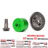 Steel Diff Gear 37T Input Gear 13T Diff Case Set Upgrades Parts for ARRMA 1/10 Arrma Big Rock/Granite/Vorteks/Senton 3S BLX,Kraton/Outcast 4S BLX,1/8 Typhon/Infraction 3S BLX(Green) view 4